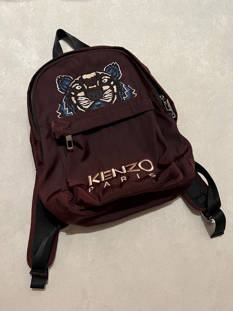 Kenzo burgundy backpack shop