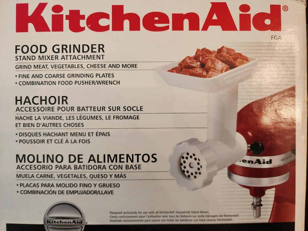 Kitchenaid Food Grinder Attachment Model KSMFGA, TV & Home Appliances