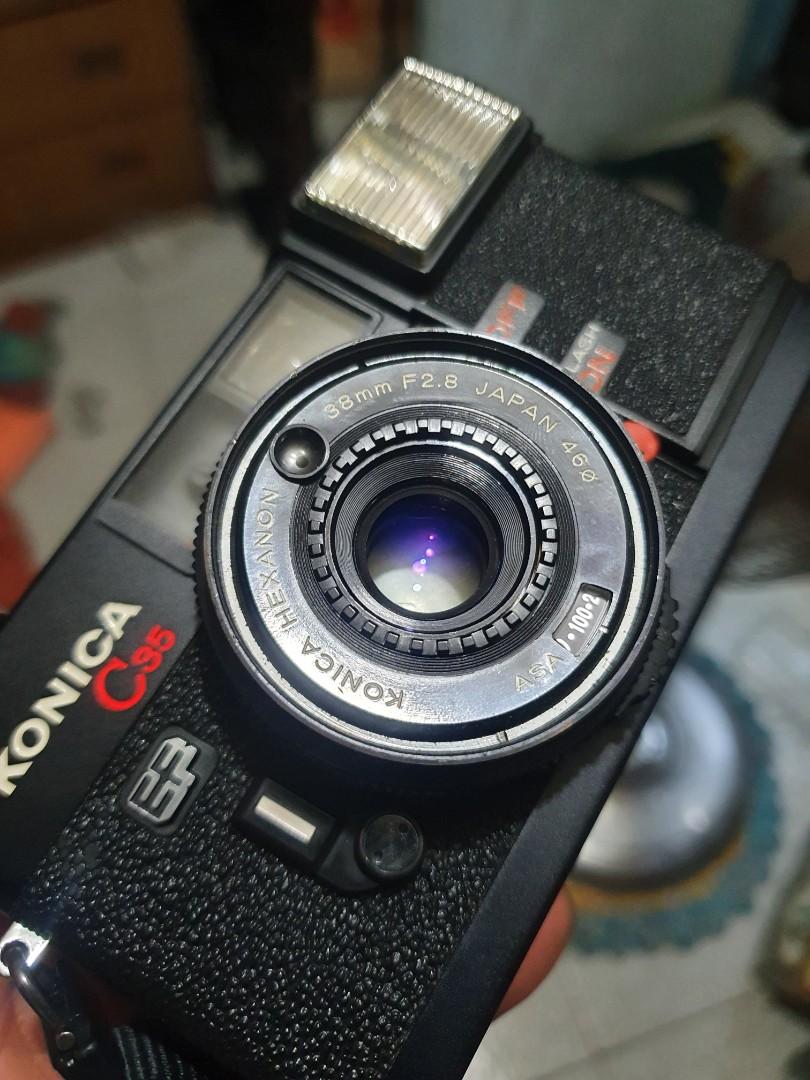 Konica Camera Sample Konica c35 EF complete, Photography, Cameras on Carousell