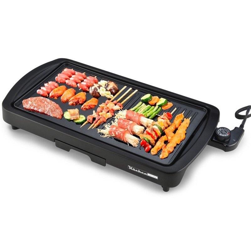 Kuchenluxe 2 in 1 electric grill (Category: BBQ, Grills & Hotpots) located in Manila. Submitted by njmdls (Listing ID 1185783535, Image 3). Description: Kuchen luxe 2 in 1 electric griller with collecting oil tray GERMAN BRAND 💯original 2in 1 electric griller With grillee and griddle plate Adjustable temp knob Non stick coating for easy cleaning With oil collecting tray, Automatic oil exhaustion perfect for samgyupsal and grilling .