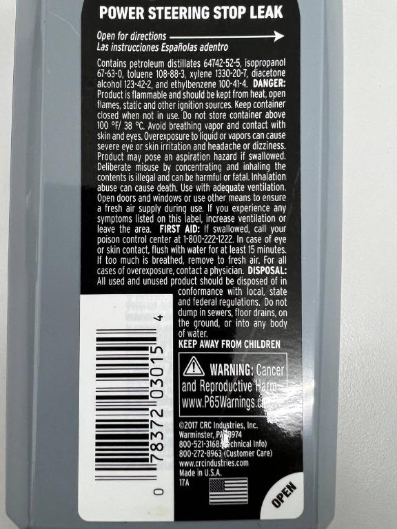 (Pre Order) K&W SteerX Power Steering Stop Leak, Car Accessories