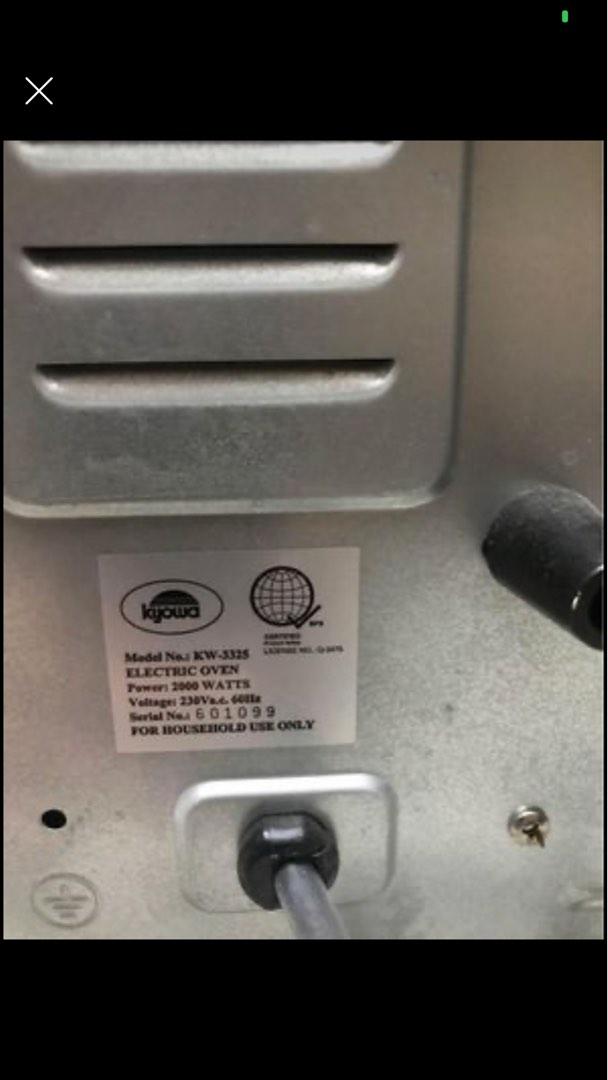 Kyowa electric OVEN 45 liters, TV & Home Appliances, Kitchen Appliances