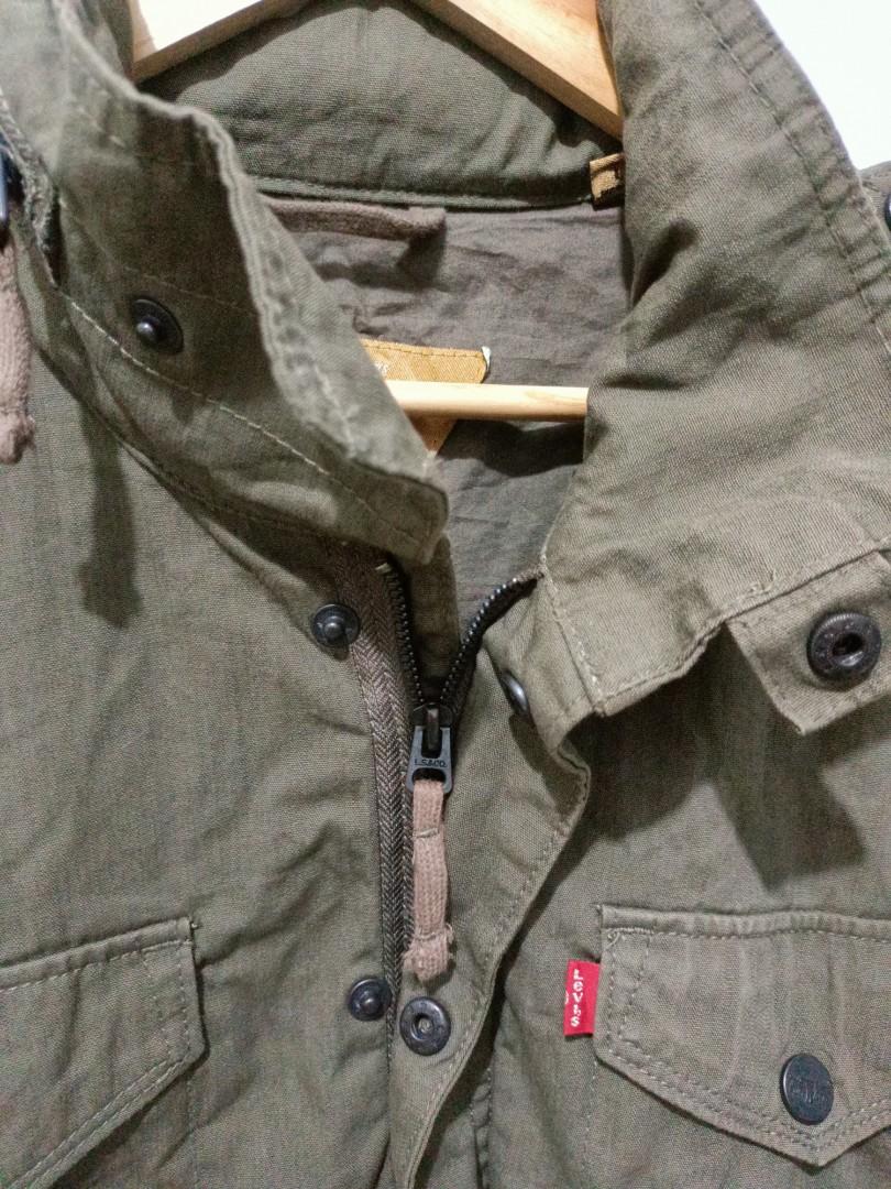 Levi s Canvas Hooded Military Jacket