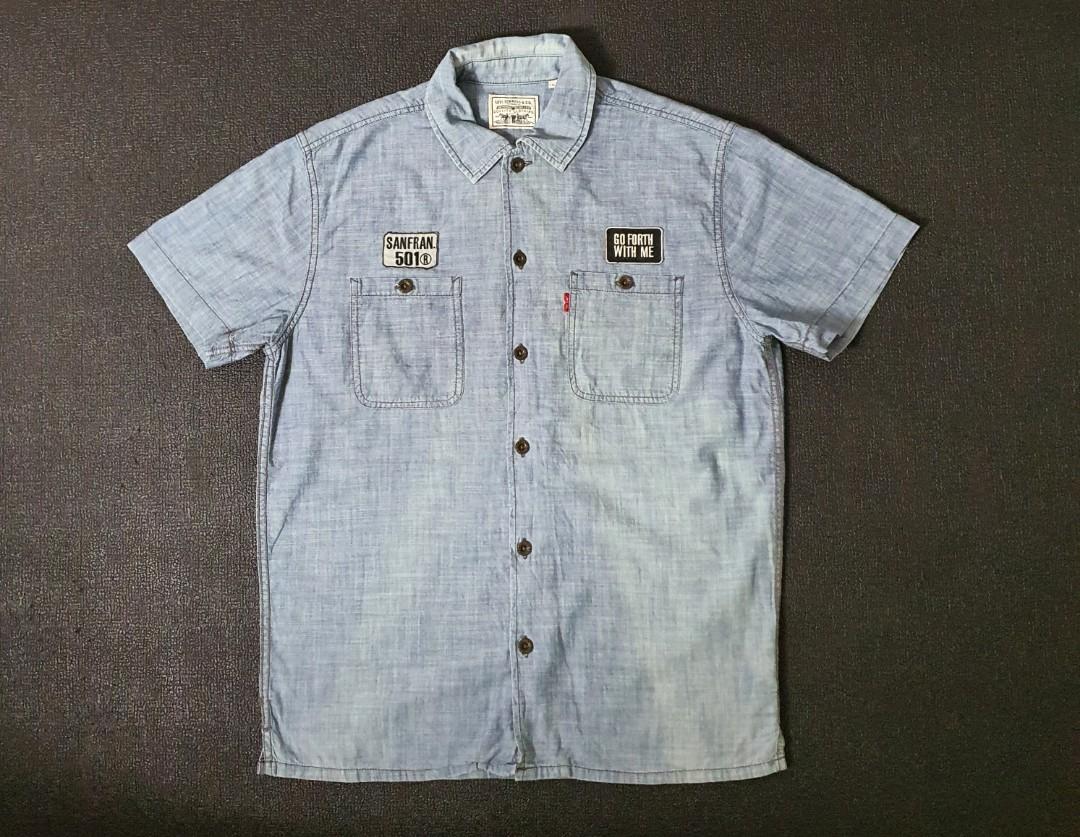 Levi's chambray work discount shirt