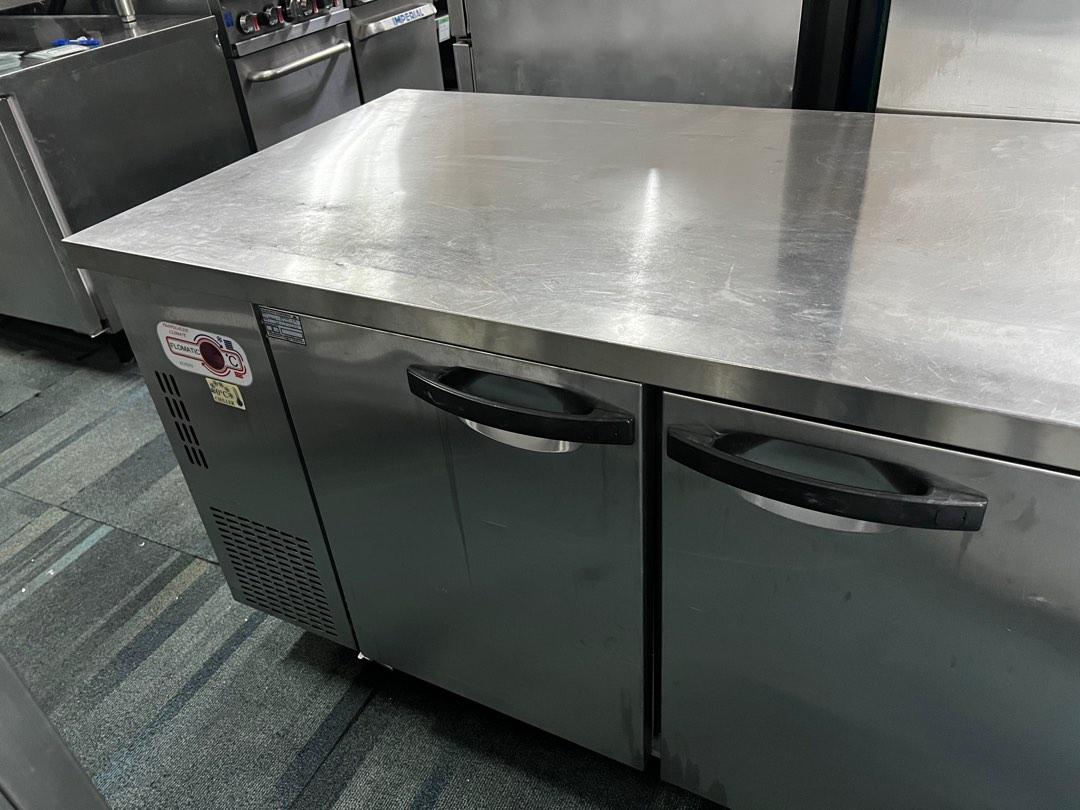 4 door counter fridge