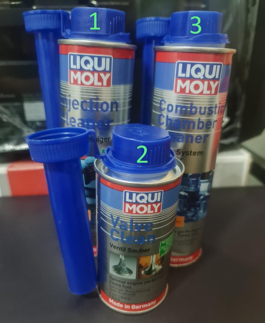 Liqui Moly Combustion Chamber Valve Clean Set (3in1), Car Accessories