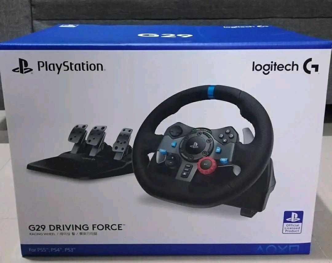 LOGITECH G29 DRIVING FORCE RACING WHEEL WITH SHIFTER (Category: Controllers) located in Quezon City. Submitted by changthristian (Listing ID 1185862580, Image 1). Description: BRAND NEW SEALD LOGITECH G29 DRIVING FORCE RACING WHEEL WITH SHIFTER COD TRU GCASH ADD SF VIA LALAMOVE OR GRAB.