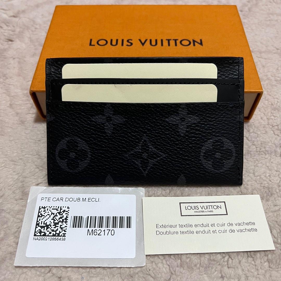 Louis Vuitton - Double Card Holder - Monogram Eclipse Canvas