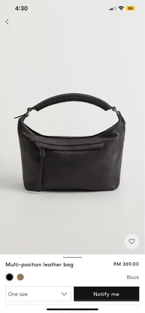 Mango multi position leather hot sale bag