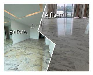Marble /Parquet flooring/Parquet polishing & Marble polishing/Parquet repair/Marble repair/staircase polishing/semi glossy/matt