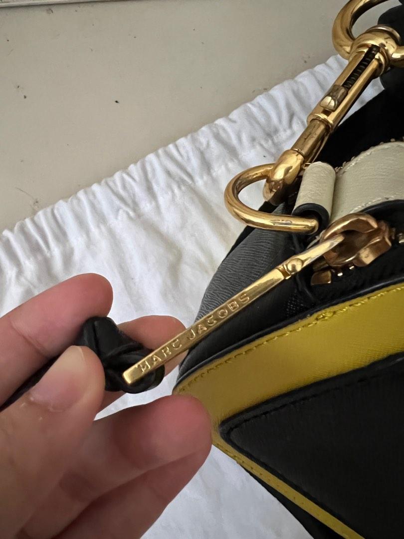 Marc Jacobs Snapshot in yellow leather and printed strap ref.466775 - Joli  Closet