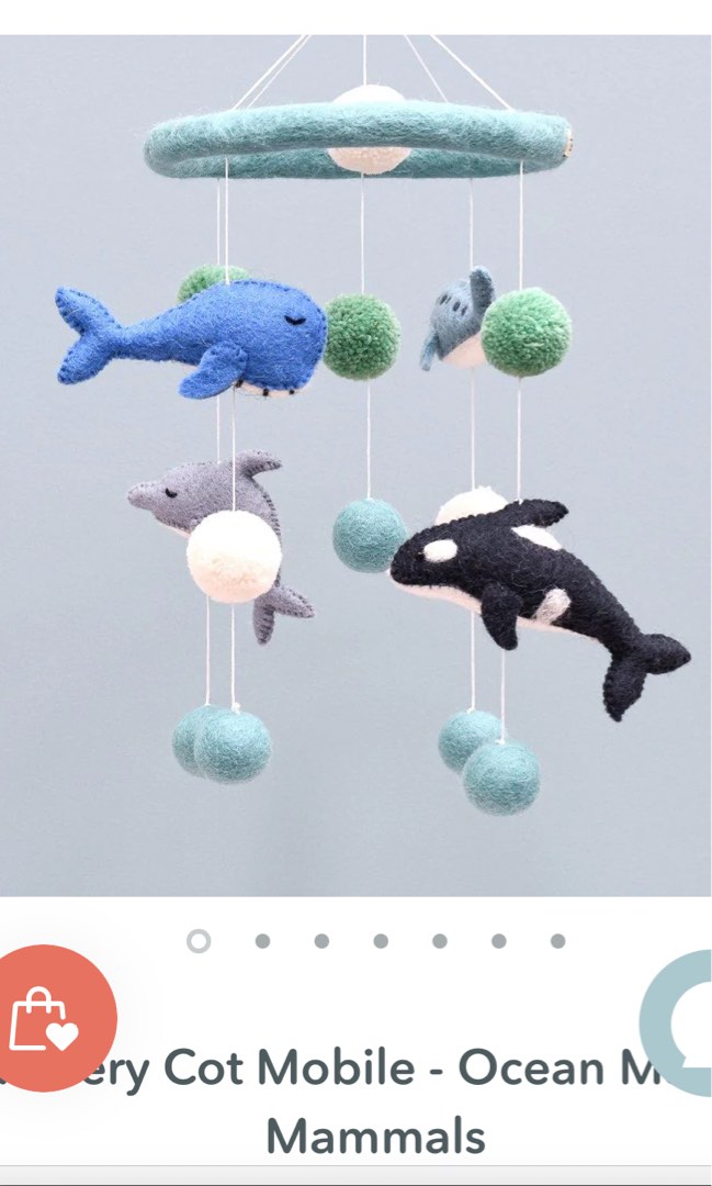 Marine Animals Nursery Cot Mobile, Babies & Kids, Baby Nursery & Kids