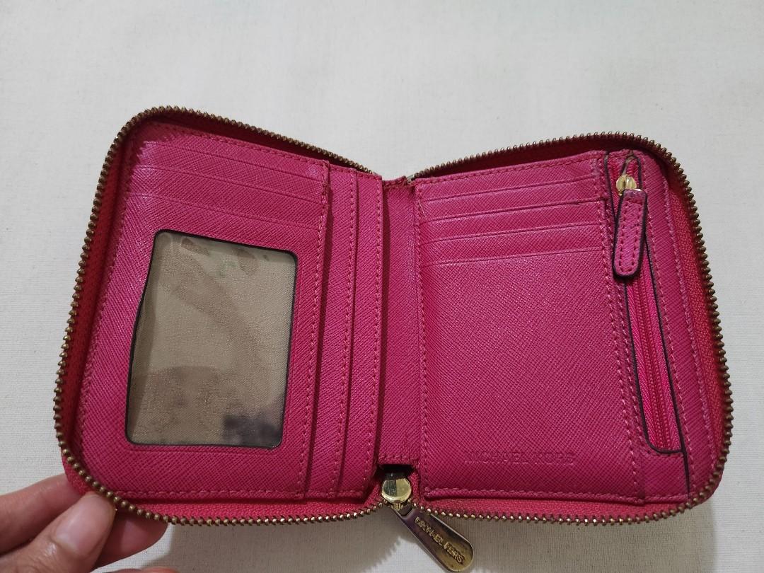 Amazon.com: Michael Kors Jet Set Travel Medium Top Zip Card Case Wallet  Coin Pouch Rose Pink : Clothing, Shoes & Jewelry