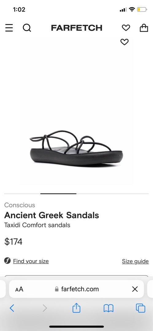 Black Leather Ancient Greek Sandals Luxury Sneakers Footwear