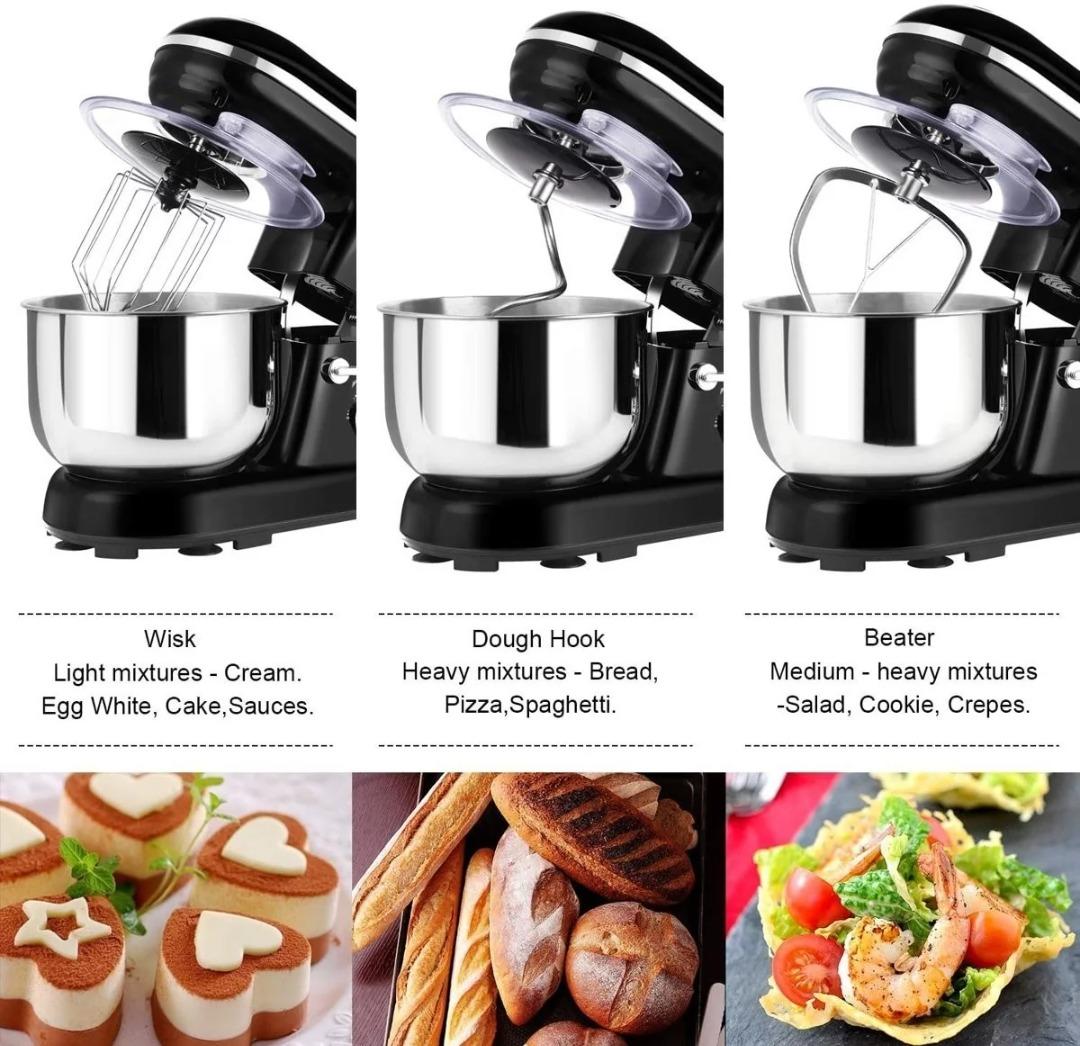 Nestling 5L Stand Mixer 1200W with Mixing Bowl, 5 Speed TiltHead