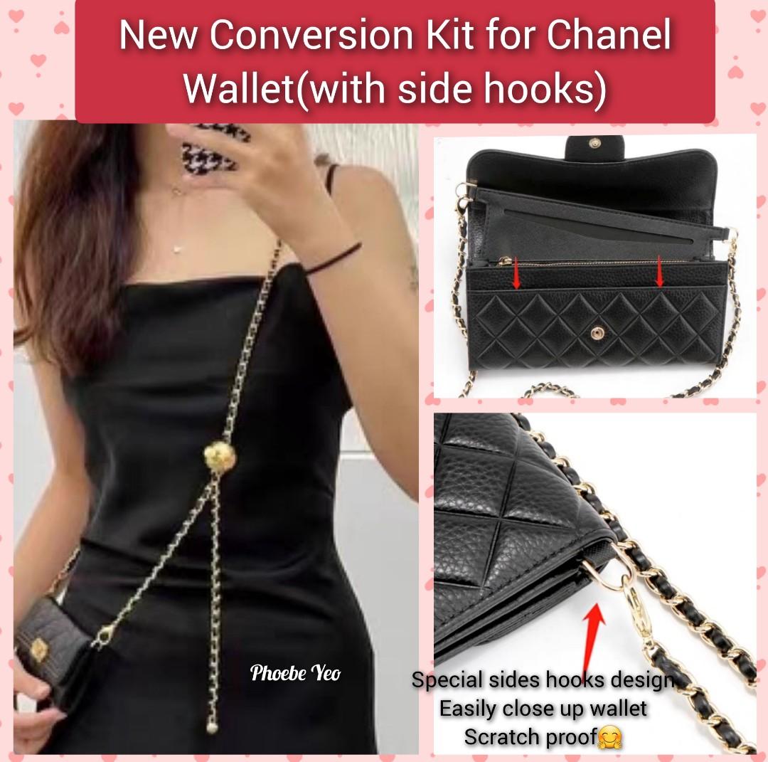 Bag Accessories DIY Kit Real Cowhide Leather Chain Insert Change Your Classic  Long Flap Wallet To A Small Crossbody Purse310L From Gbbhg, $18.23