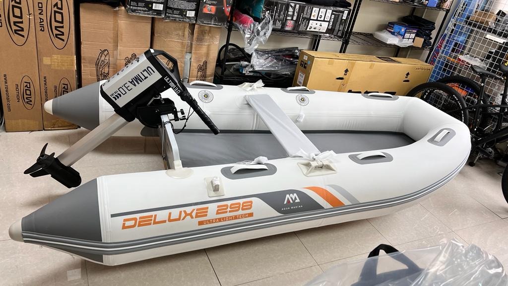 New Inflatable 2.98m boat tender HASWING Ultima 3.0 Electric outboard E motor + license