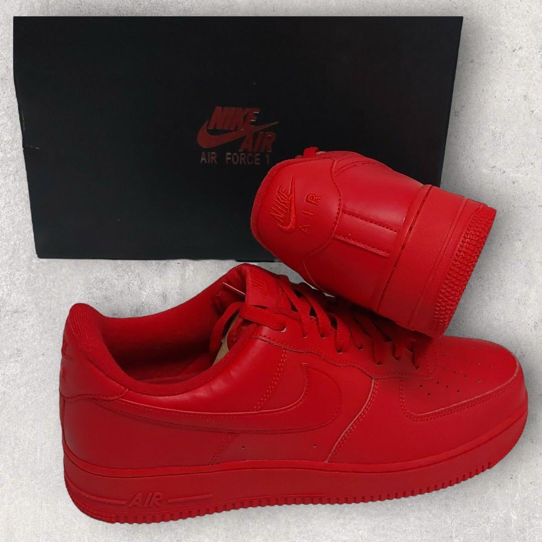 AUTHENTIC NIKE AIR FORCE 1 '07 LV8 University Red CW6999 600 Men size