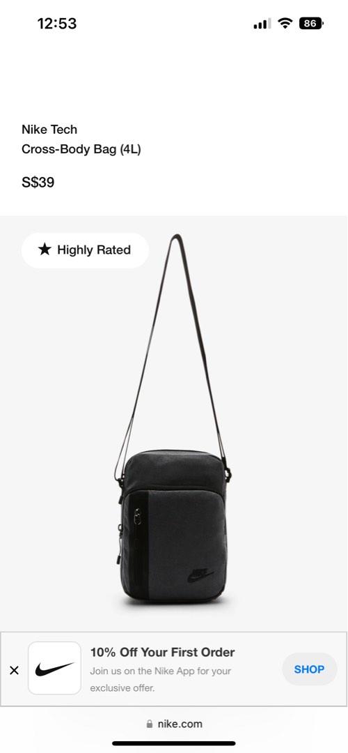Nike tech sling bag black outlet