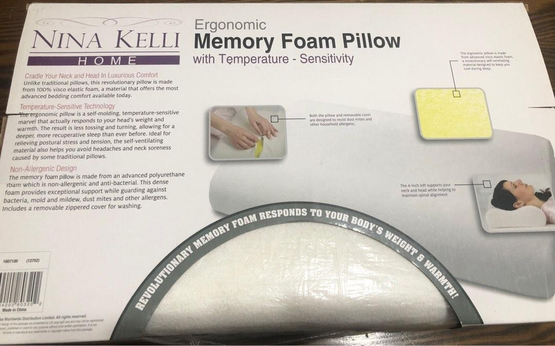 Nina kelli on sale memory foam pillow