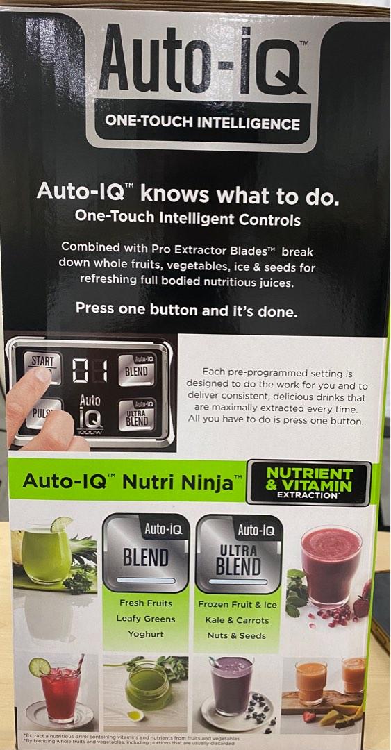NINJA AUTOIQ BLENDER, TV & Home Appliances, Kitchen Appliances
