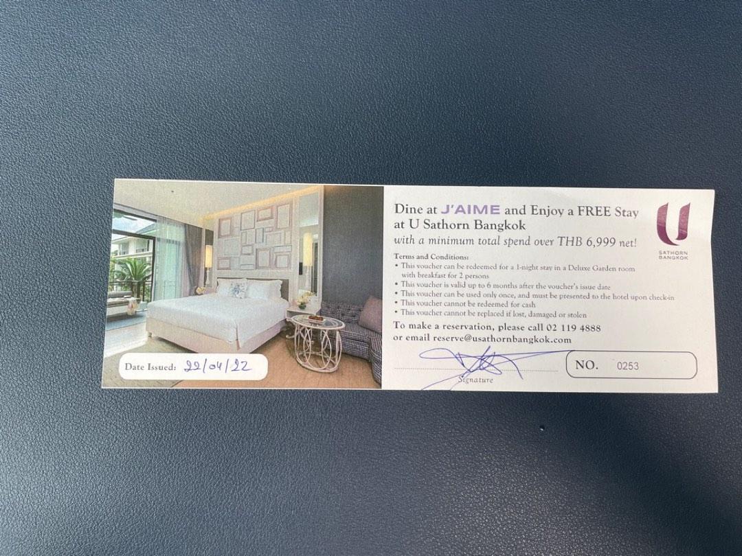 One night free stay in U Sathon Bangkok with 2 free breakfast ...