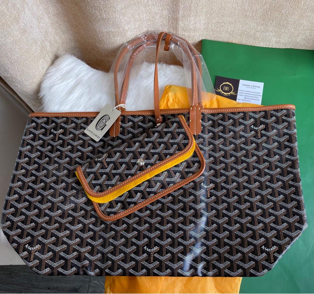 GOYARD Saint Louis GM Tote Bag Pouch Gray Shopping Purse Unisex Auth New  Unused