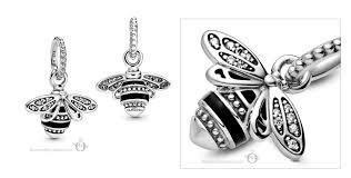 Pandora authentic Sales Sparkling Queen Bee Pendant Charm Women s