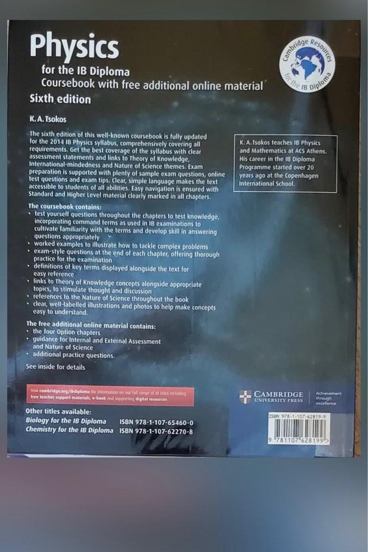 Physics IB diploma (6th Ed) course book with FREE ADDITIONAL