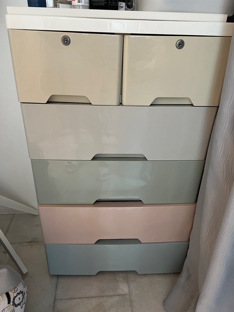 Plastic Chest of Drawers, Furniture & Home Living, Furniture, Shelves