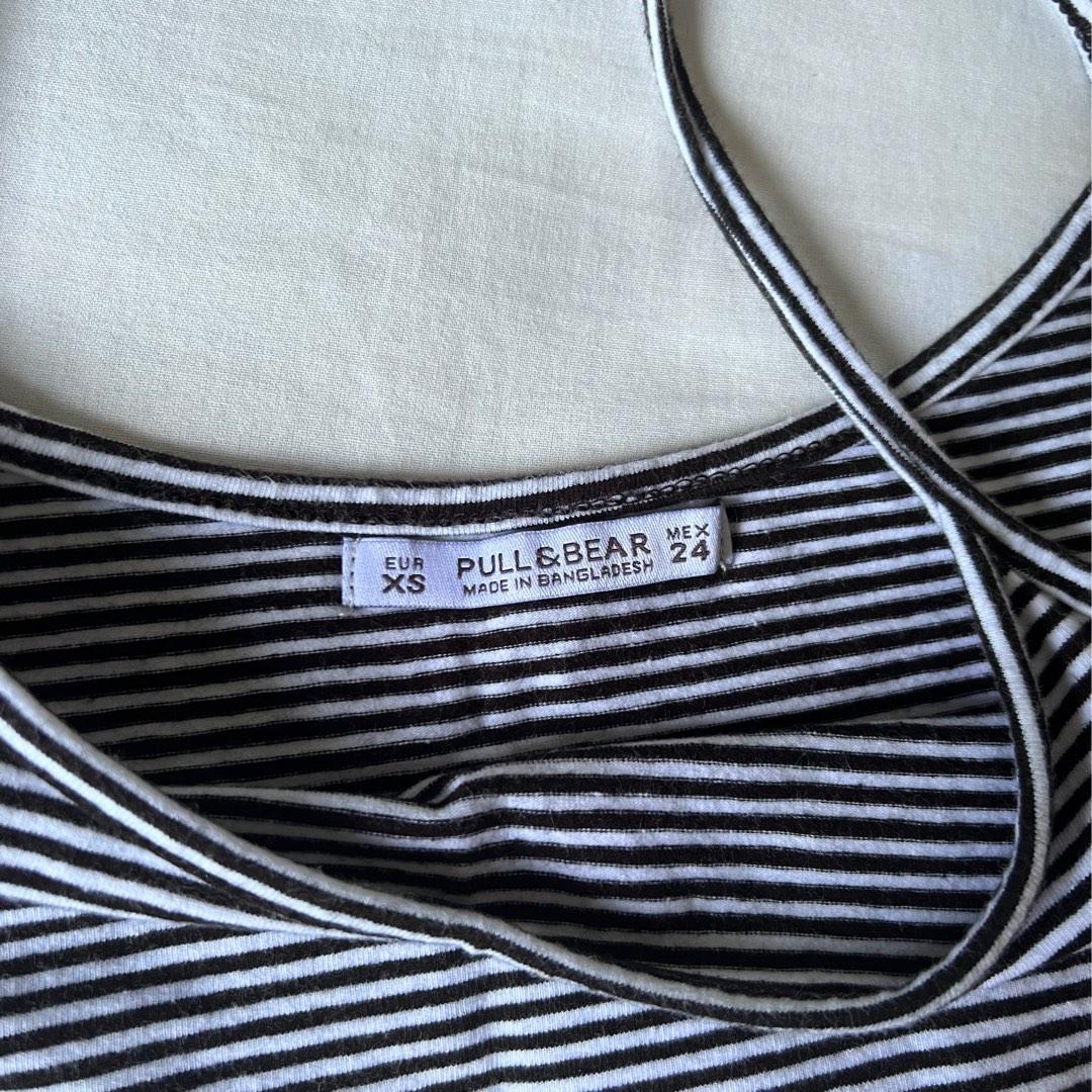 pullu0026bear striped bralet / crop top, Women's Fashion, Tops, Sleeveless on  Carousell