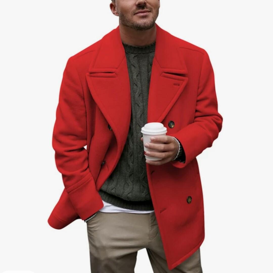 Mid length store trench coat mens