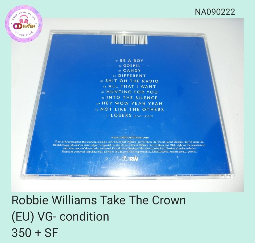 Robbie Williams Take The Crown CD (unsealed), Hobbies & Toys, Music ...