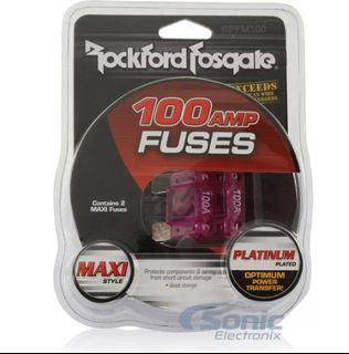 Rockford Fosgate RFFM100 MAXI Fuse Pair of 100-amp platinum-plated wafer fuses