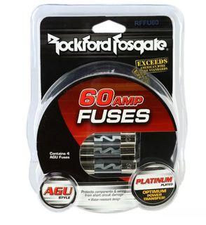 Rockford Fosgate RFFU60 4 Pack of 60 Amp AGU Fuses 60 Amp AGU Fuse