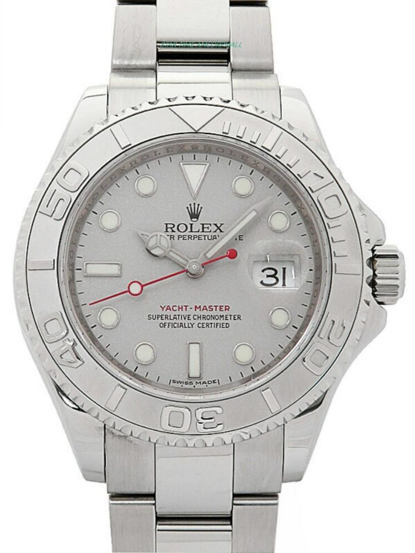 Rolex Yacht Master 16622 40mm Silver sand with White gold bezel 2008 FULL set