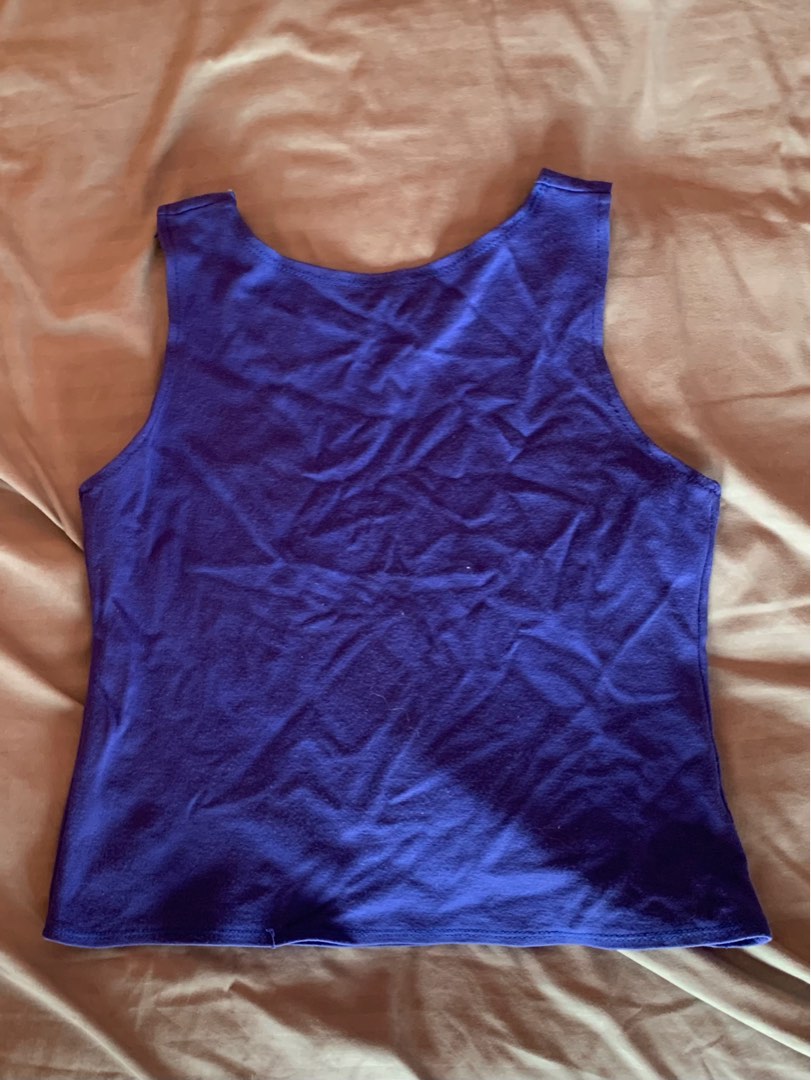 Royal Blue Top, Women's Fashion, Tops, Sleeveless on Carousell