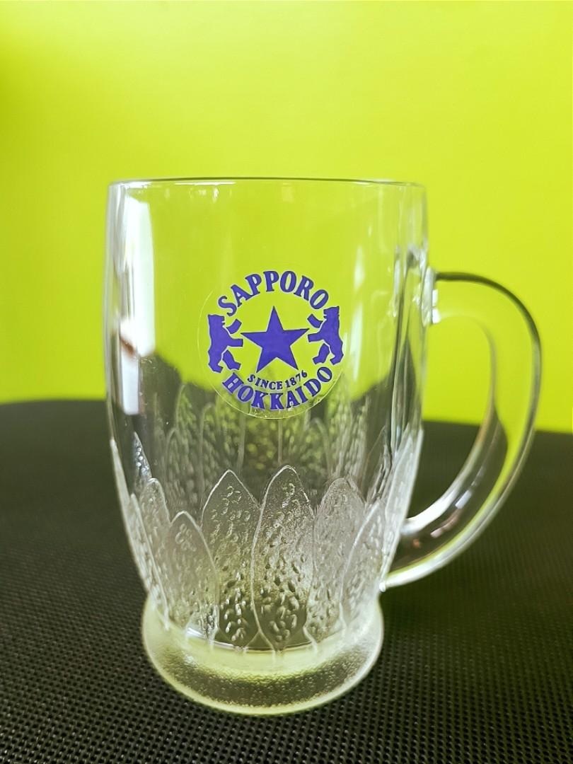 SAPPORO HOKKAIDO large beer Mug Original from Japan, Furniture & Home