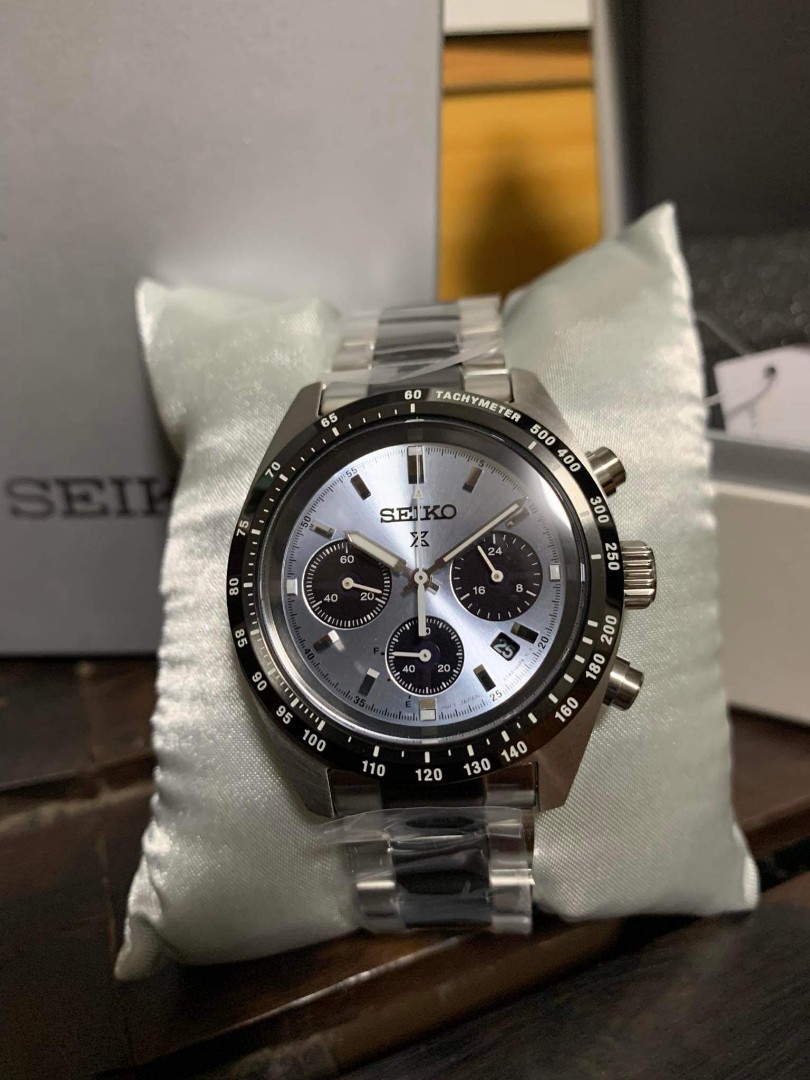 Seiko Ice Blue panda Prospex chronograph, Luxury, Watches on Carousell