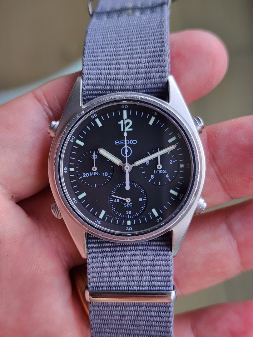 Seiko Military Issue RAF Gen 1 Ref. 7a28-7120 First Year 1984, Luxury,  Watches on Carousell