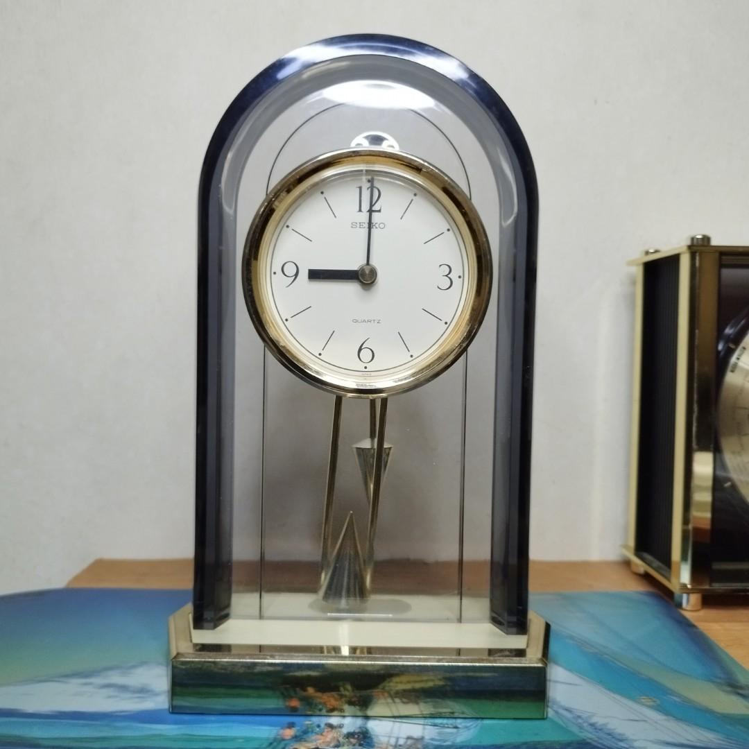 Seiko Pendulum Table Clock, Furniture & Home Living, Home Decor, Clocks on  Carousell
