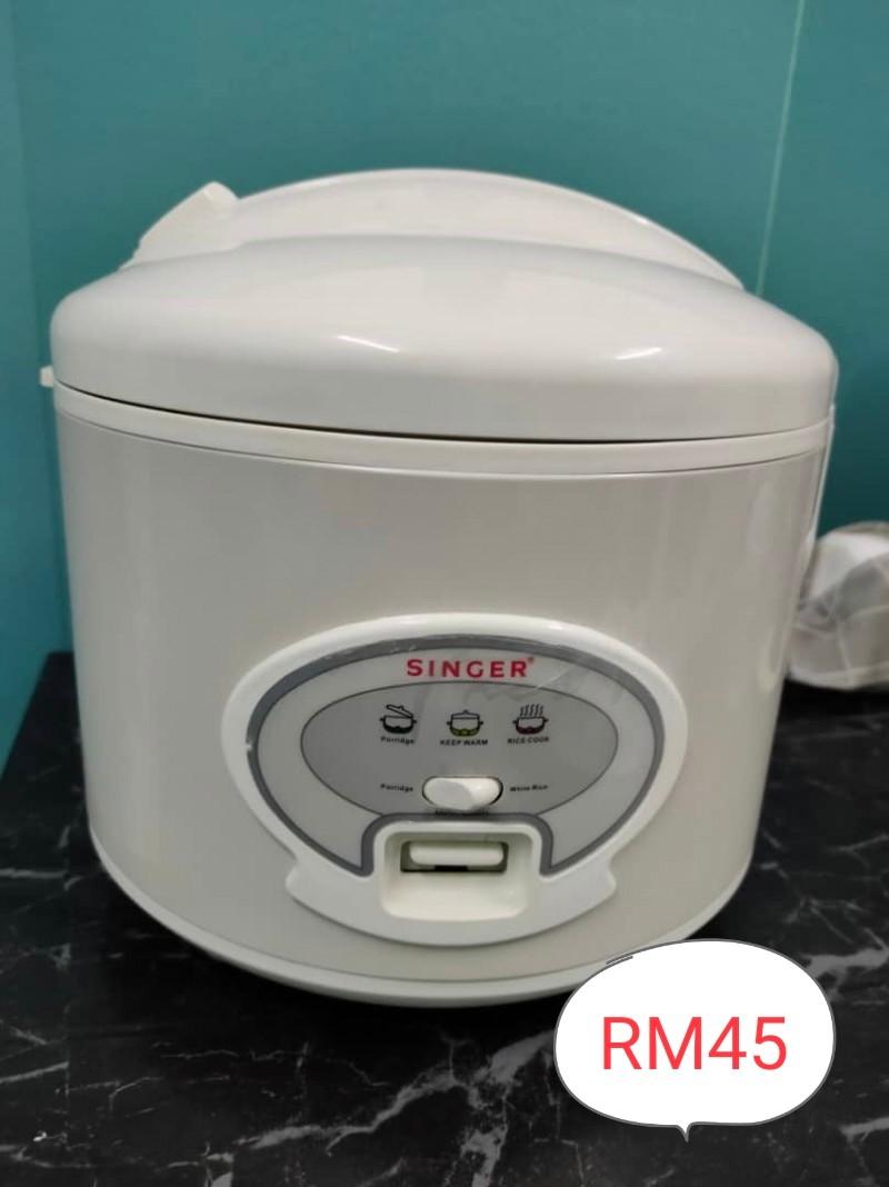 SINGER Electric Rice Cooker 1.8L Periuk Nasi Elektrik, TV & Home