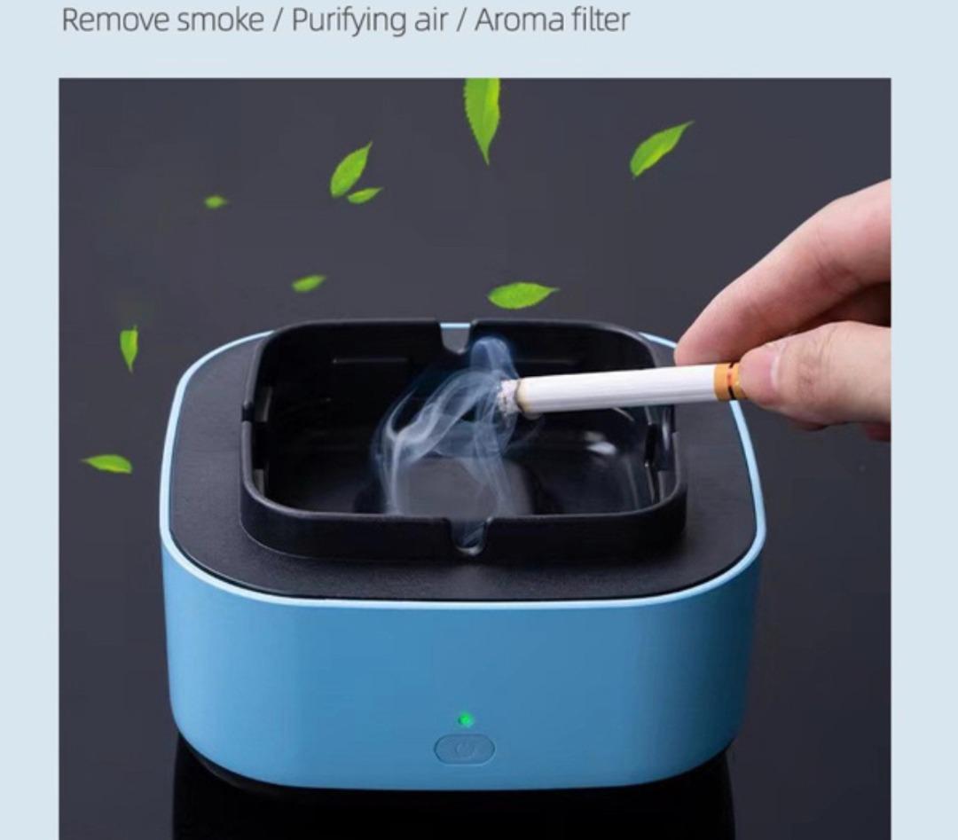Smokeless Ashtray With Air Purifier, Intelligent Ashtray For Air  Purification With Negative Ions For Car Home