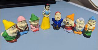 Snow White and Seven Dwarves Porcelain Figurines