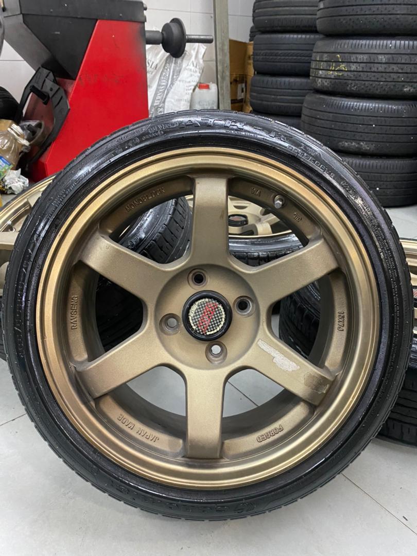 Sport Rim TE37 SL 15x7jj pcd100 kelisa viva kenari, Auto Accessories on ...