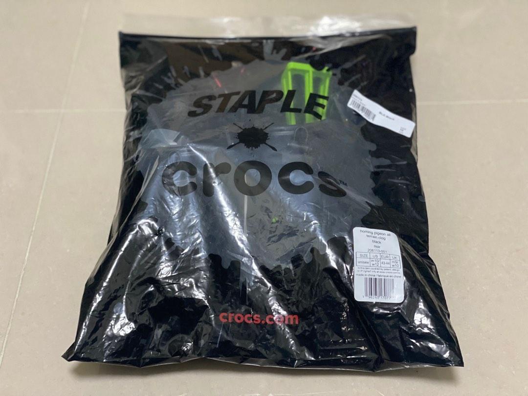 Staple x Crocs All-Terrain Clog Homing Pigeon Black, 男裝, 鞋