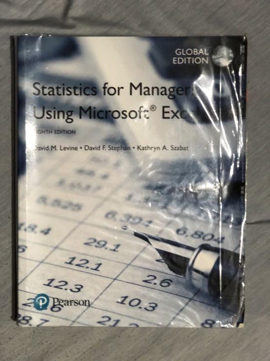  statistics for managers using microsoft excel 