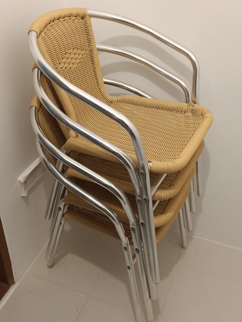 Synthetic Rattan outdoor patio chairs, Furniture & Home Living