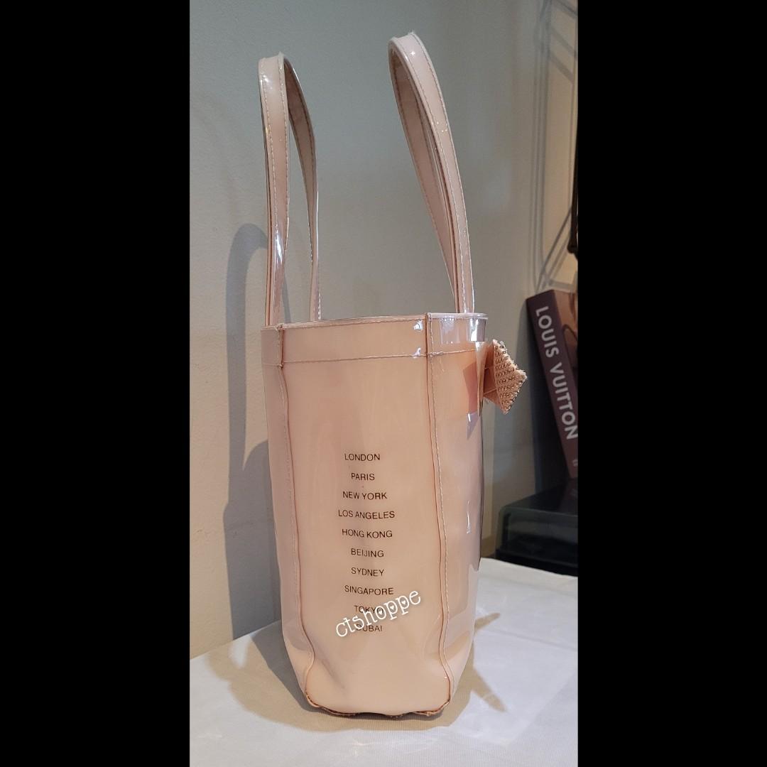 Ted Baker Pink Rose Gold Jelly Tote Bag
