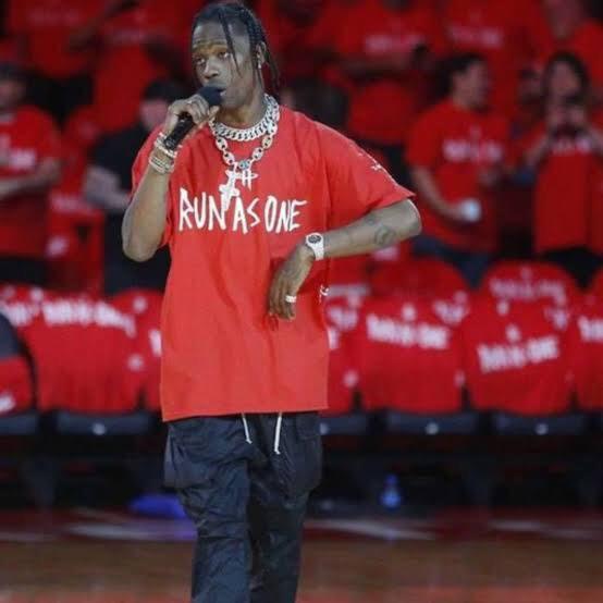 TRAVIS SCOTT X HOUSTON ROCKETS Shirt Adult XL Red Cactus Jack Run As One  Playoff